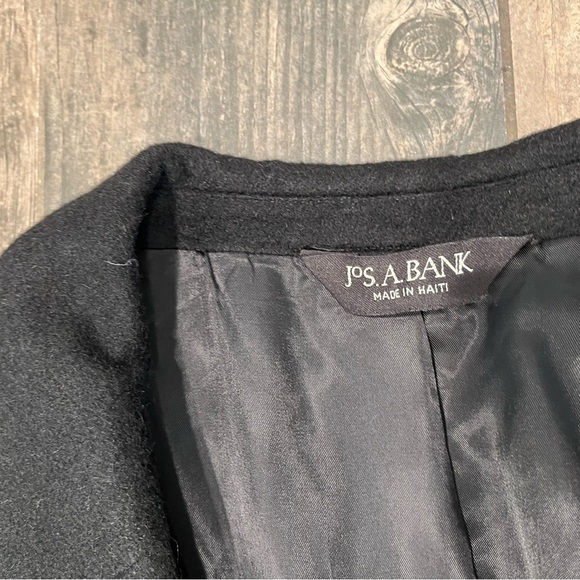 Jos A Bank Mens Camel Hair Blazer 44R Solid Black Jacket Sport Coat $450 - Picture 7 of 11